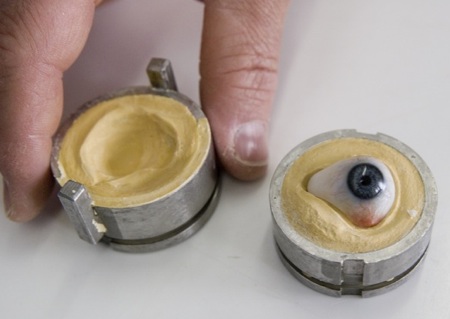occhi artificiali ceramica