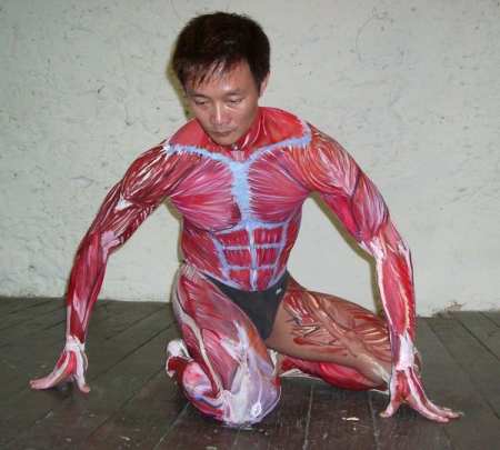 anatomia body painting